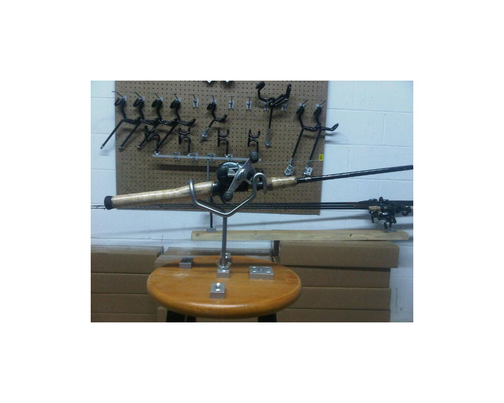 3 Stainless Steel Rod Holders with 3/8 threads and 6 inch stems *